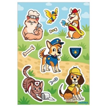 Stickers animali al lavoro