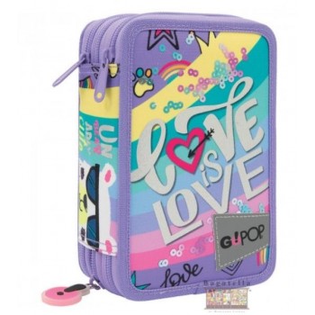 Astuccio 3 zip Gopop love...