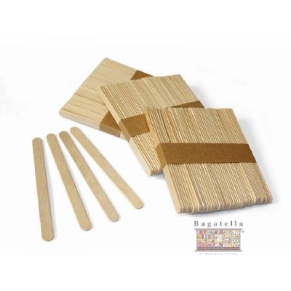 25 pz. BASTONCINI LEGNO VARI COLORI 13482 PER LAVORETTI