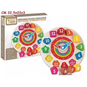 Orologio puzzle educativo