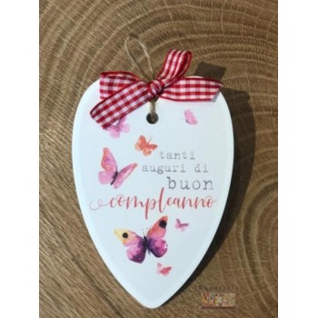 Cuore di legno Tanti auguri...