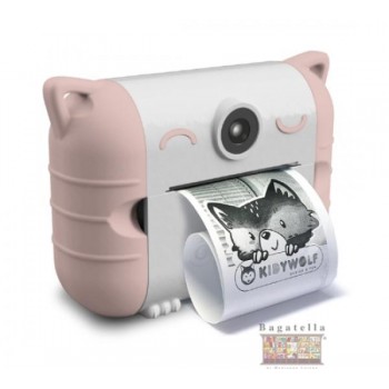 Fotocamera istantanea rosa