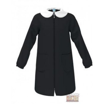 Grembiule bambina nero zip...