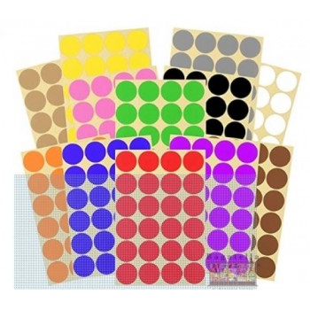 Buste etichette colorate