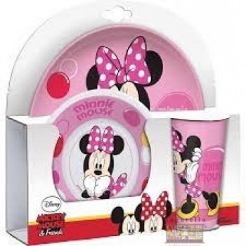 Set piatti e bicchiere Minnie