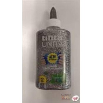 Slime colla glitterata argento