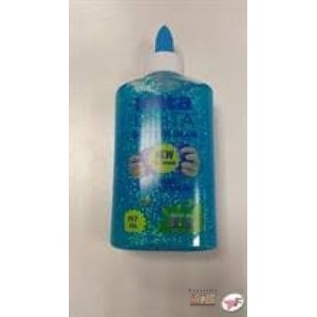 Slime colla glitterata azzurra