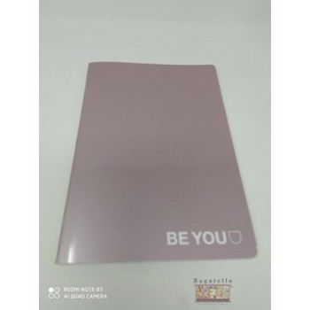 Quaderno be you rosa gold 5...