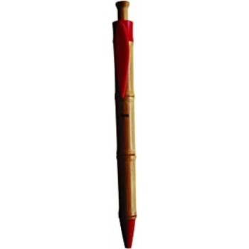 Penna in bamboo rosso con...