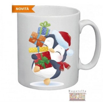 Tazza natalizia con pinguino