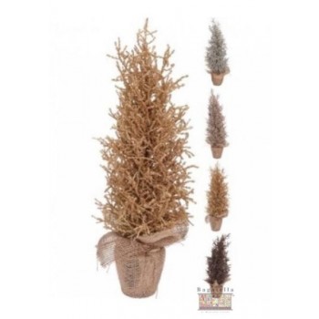 Albero glitter con vaso 48 cm