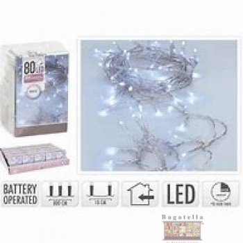 Luci bianco freddo 80 led...