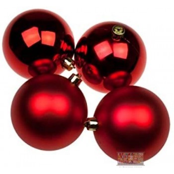 Set palline rosse d 10 4 pz