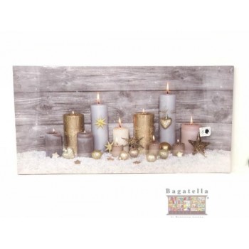 Quadro led candele con...