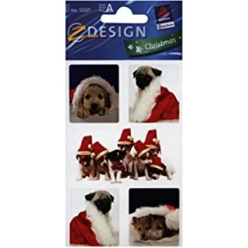 Stickers cagnolini natalizi