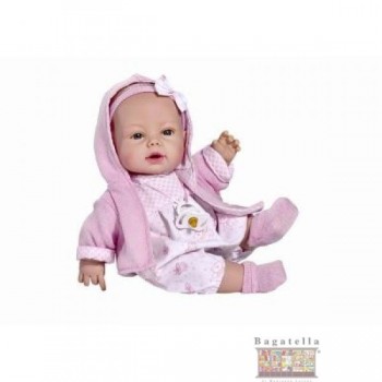 Bambola con vestito rosa 33 cm
