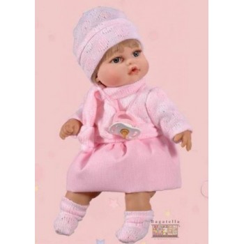 Bambola rosa con sciarpina