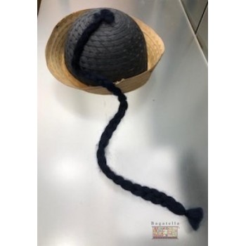 Cappello cinese con treccia