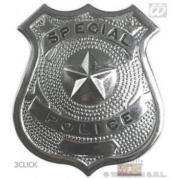 Distintivo polizia metallo