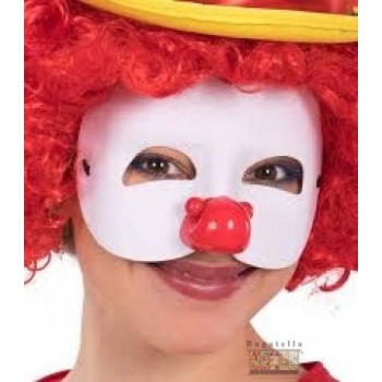 Maschera clown mezzo viso