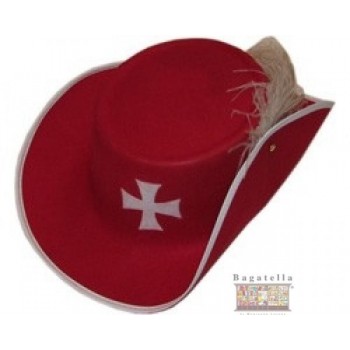 Cappello moschettiere rosso...