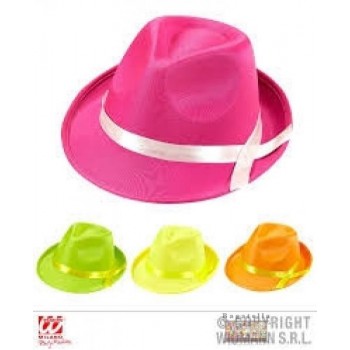 Cappello fedora colori neon