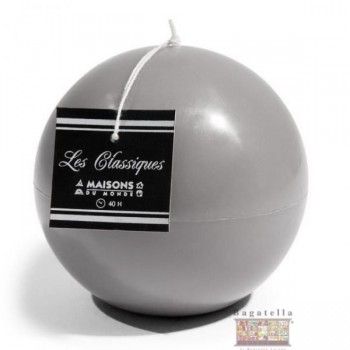 Candela sfera D10 grigio opaco