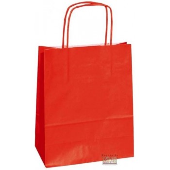 Shopper carta 18x8x20 rosso