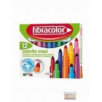 Pennarelli maxi fibracolor 12