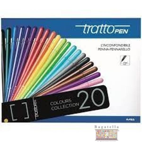 Tratto pen 20 pz scatola metallo