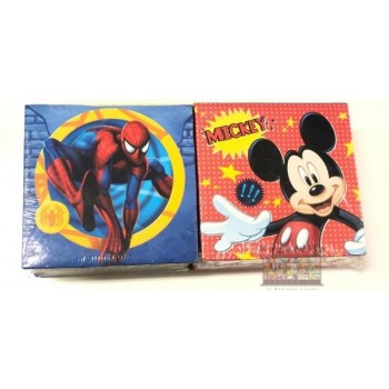 Memo block Spideman e Topolino