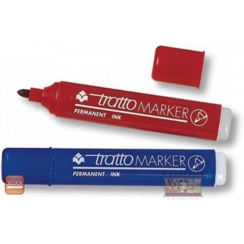 Tratto marker blu punta...