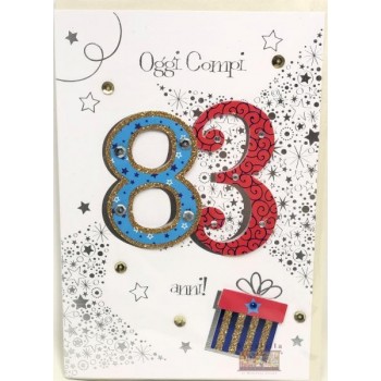 Biglietto auguri 83 anni