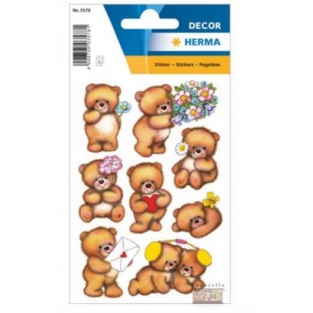 Stickers orsetti con fiori